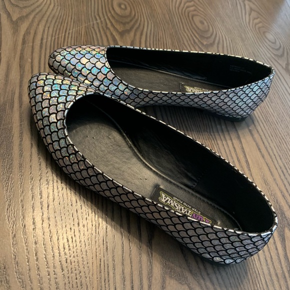free when bundles mermaid print flats Sz 6 - Picture 3 of 4